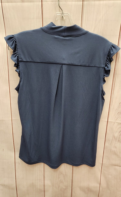 NWT Calvin Klein Women's Size S Blue Short Sleeve Top