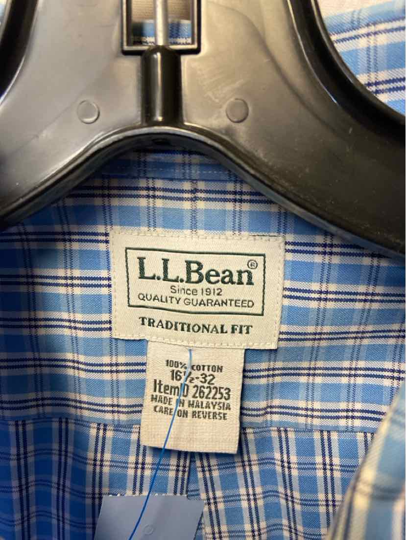 LL Bean Men's Size L Blue Shirt