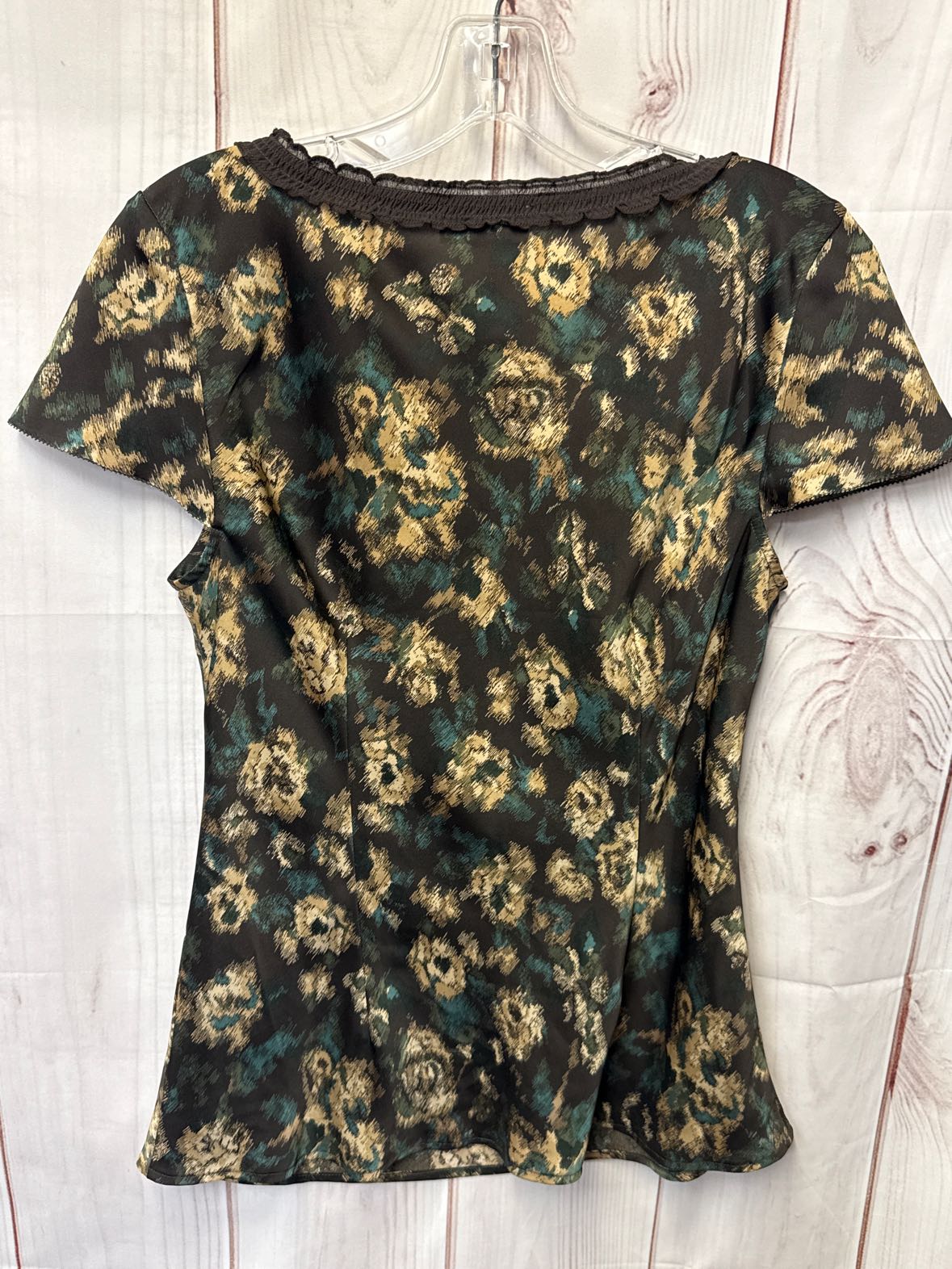 Loft Women's Size 4 Brown Short Sleeve Top