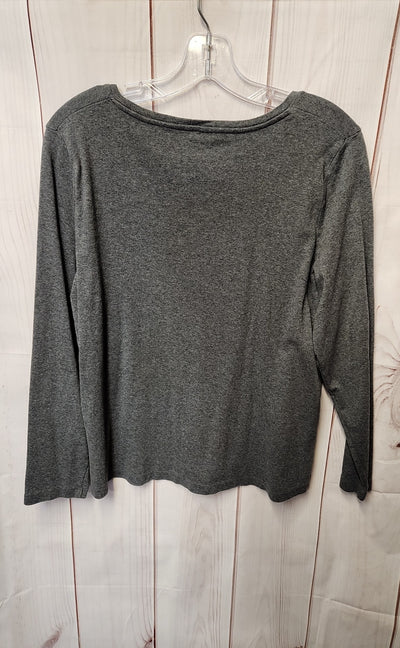 Talbots Women's Size 1X Gray Long Sleeve Top