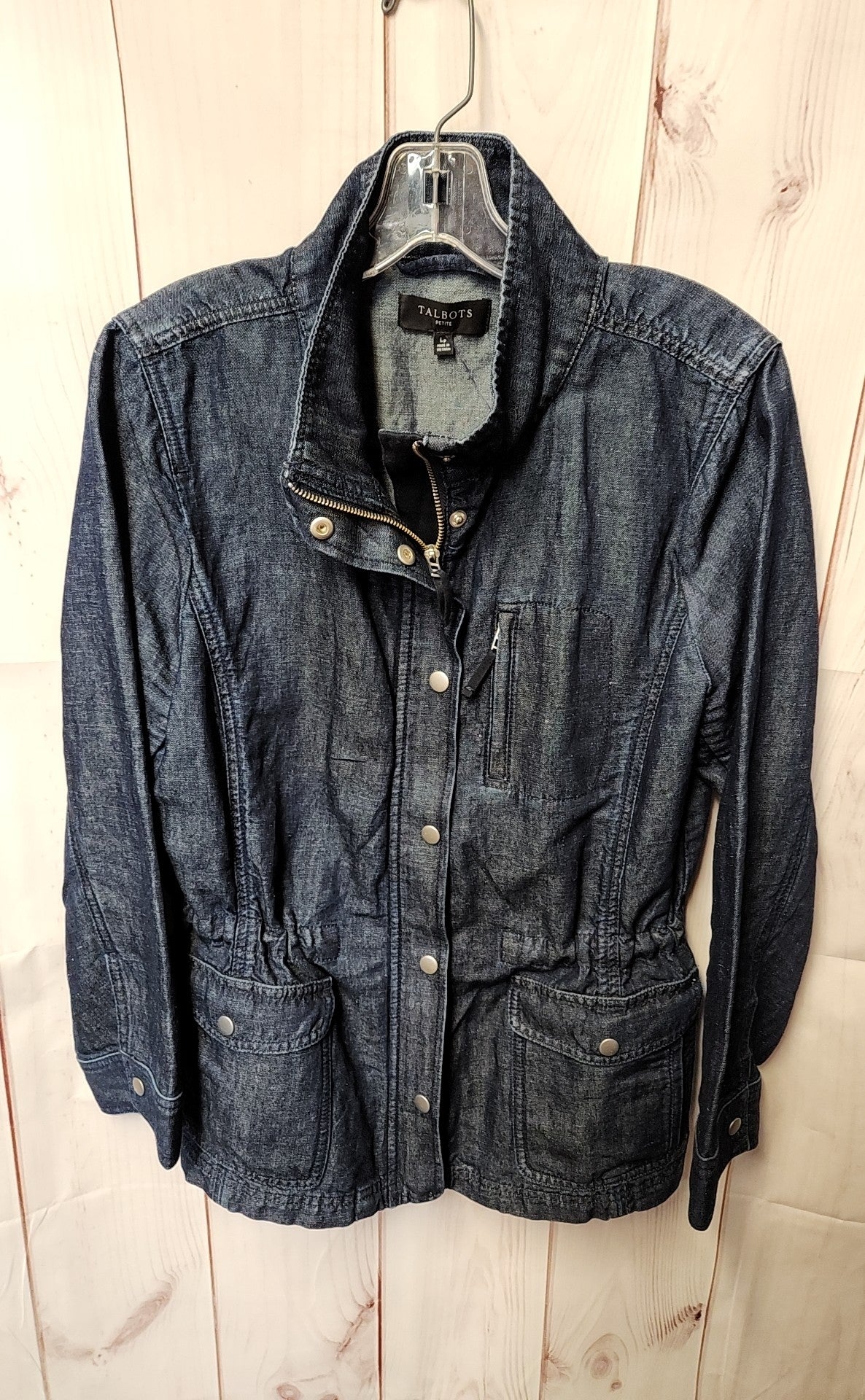 Talbots Women's Size L Petite Blue Jacket
