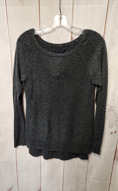 American Eagle Women's Size M Gray Long Sleeve Top