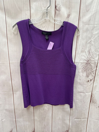 Cable & Gauge Women's Size XL Purple Sleeveless Top