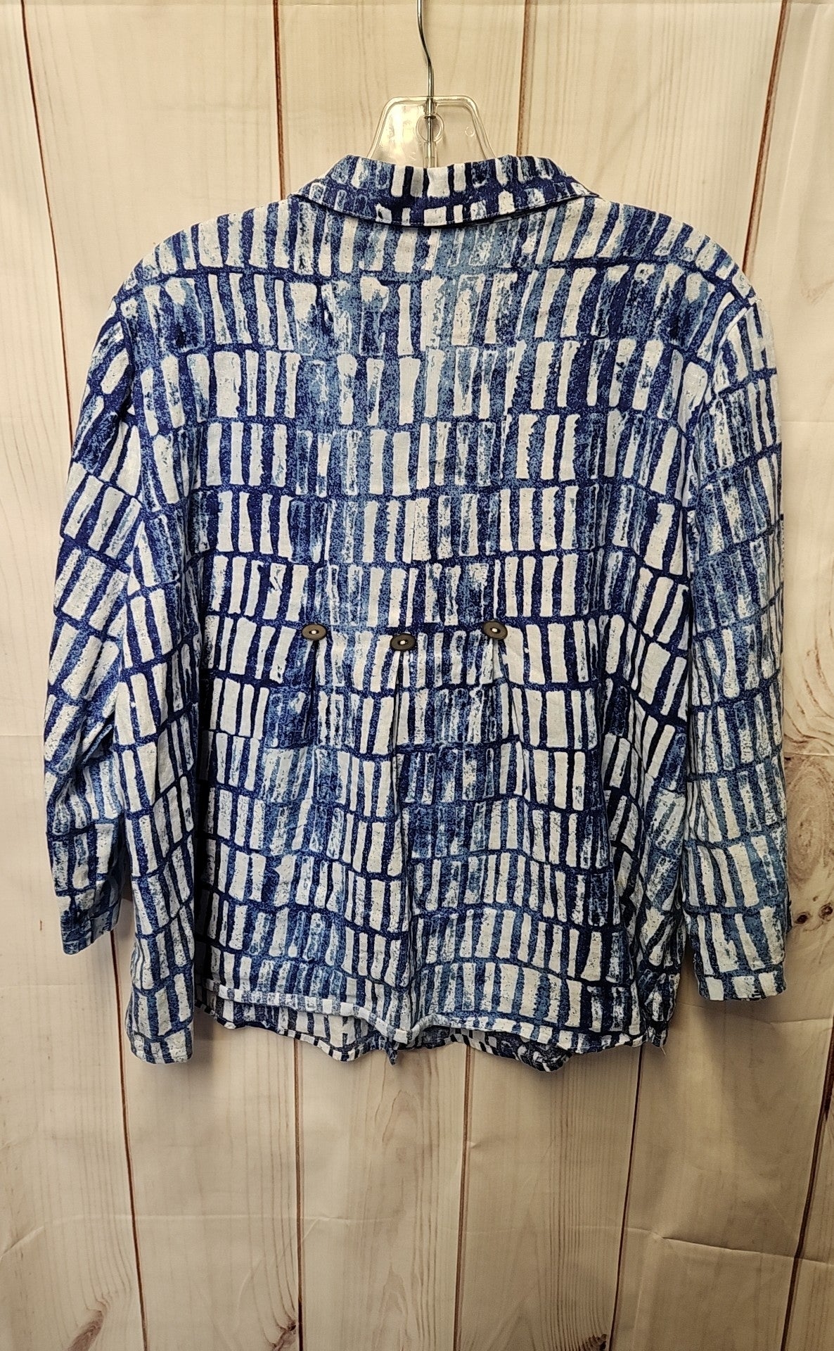 Habitat Women's Size M Blue 3/4 Sleeve Top