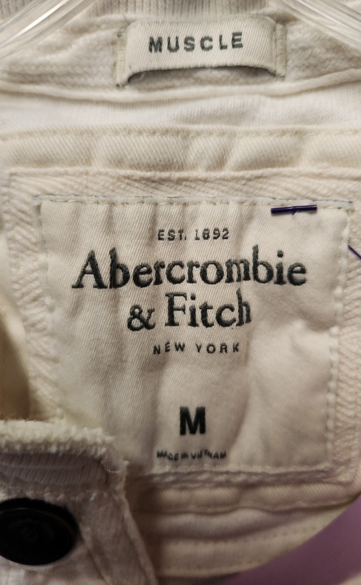 Abercrombie & Fitch Men's Size M White Shirt