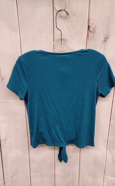 AMP Women's Size M Teal Short Sleeve Top