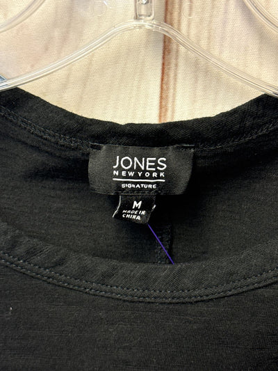 Jones New York Women's Size M Black Short Sleeve Top
