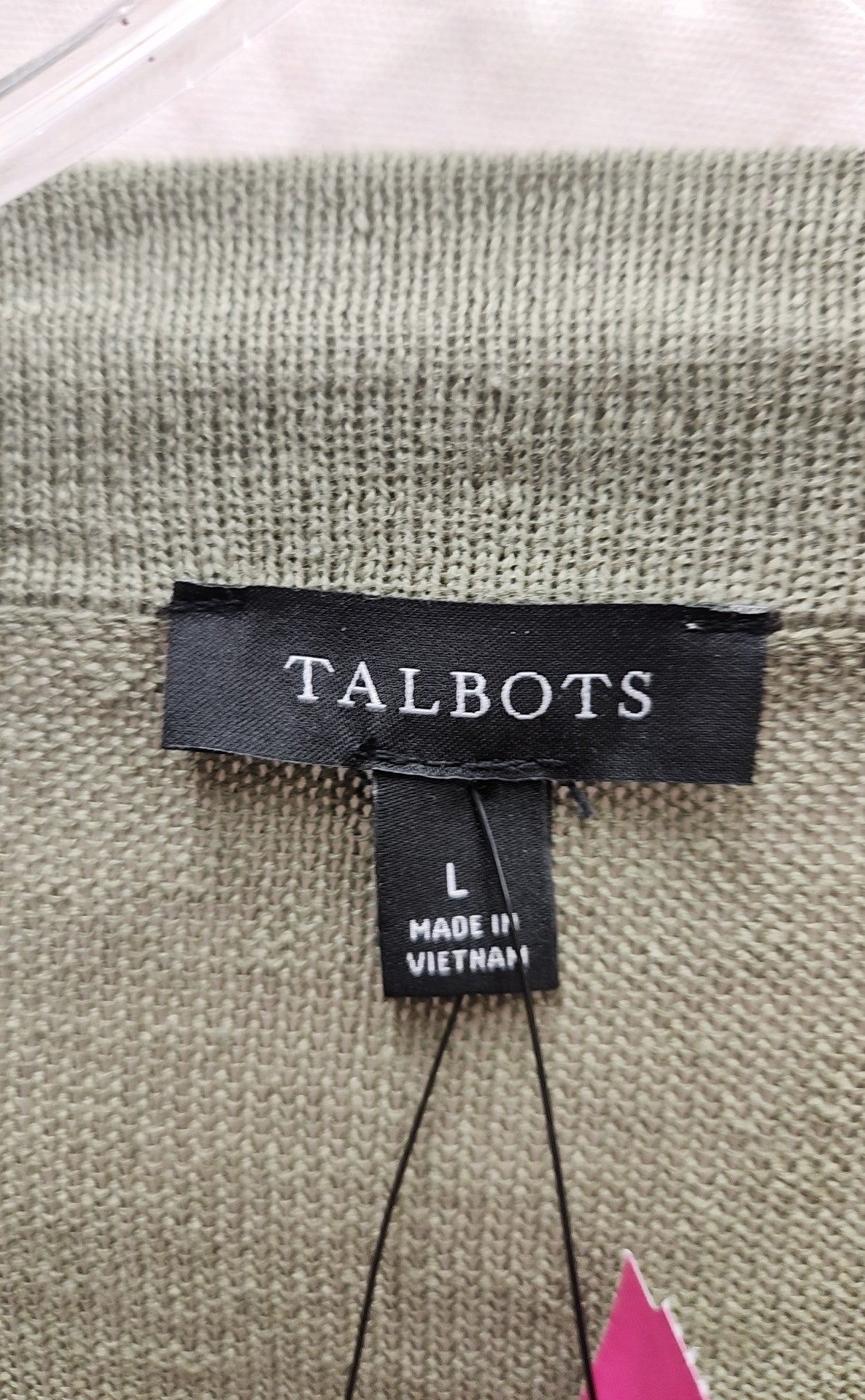 Talbots Women's Size L Olive Cardigan NWT