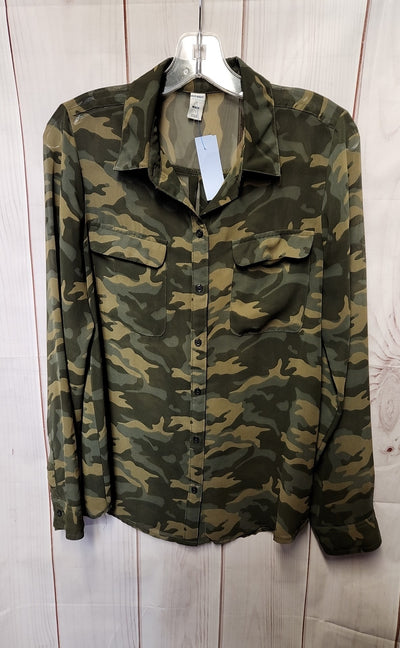 Old Navy Women's Size M Camo Long Sleeve Top