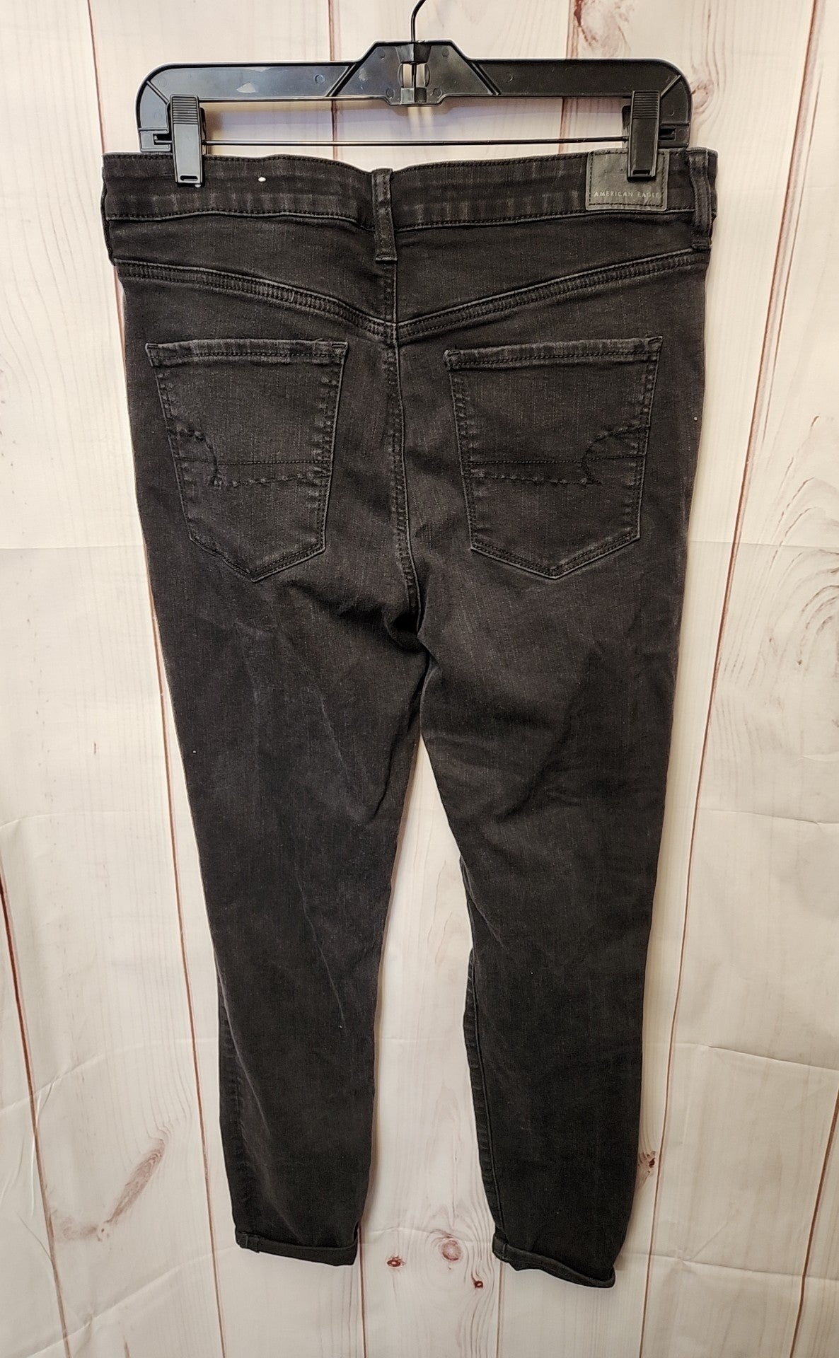 American Eagle Women's Size 14 Long Black Jeans Super Hi-Rise Jegging