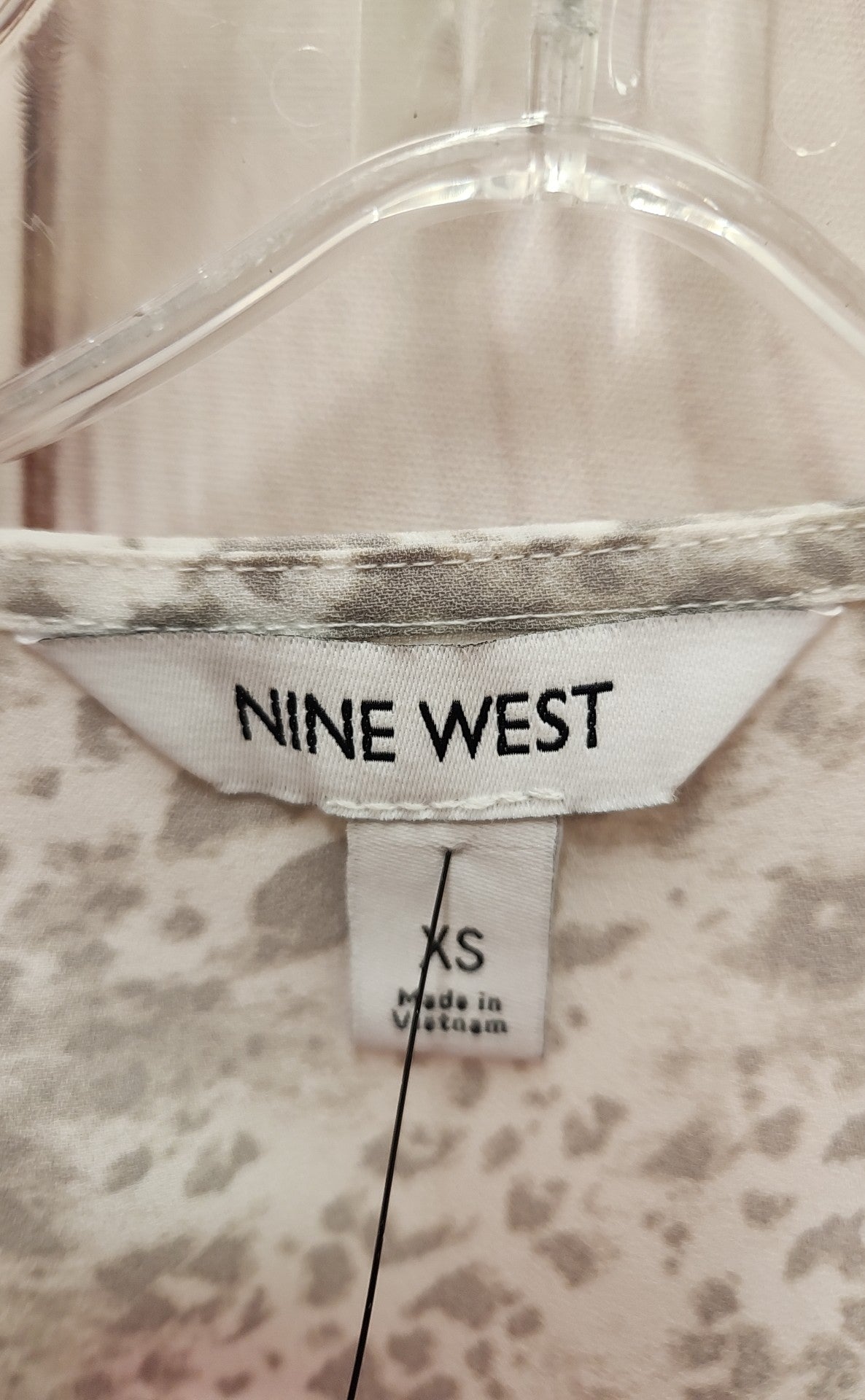 Nine West Women's Size XS Gray Sleeveless Top