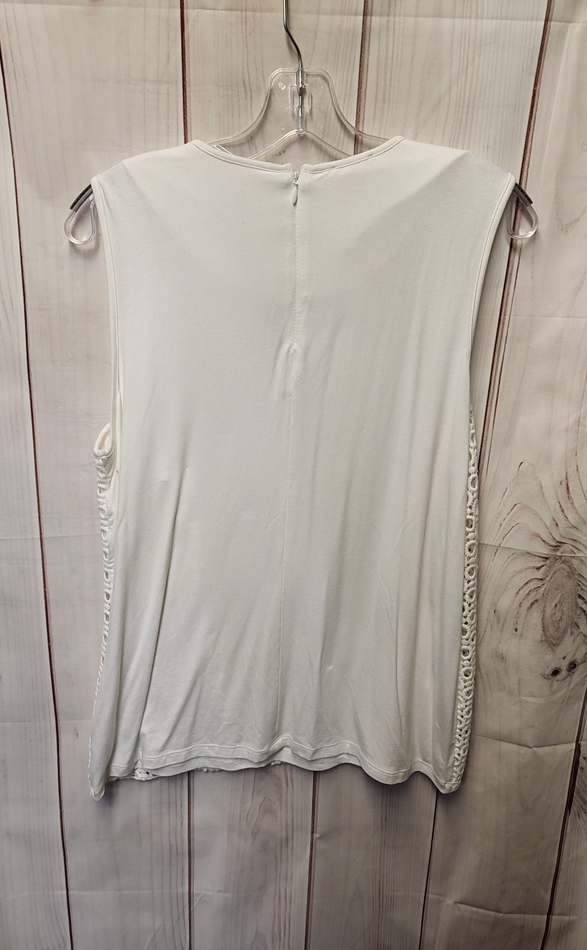 Talbots Women's Size L White Sleeveless Top