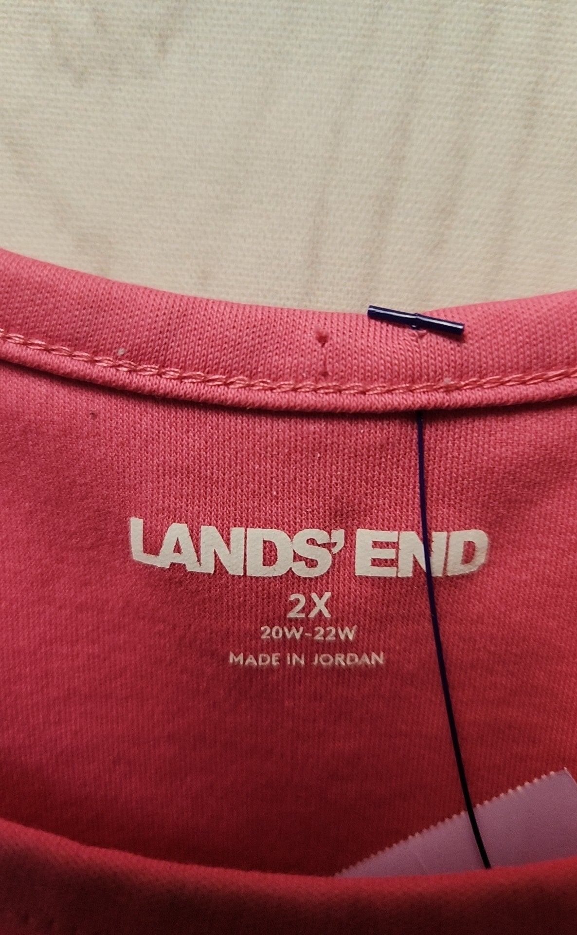 Lands End Women's Size 2X Pink Sleeveless Top