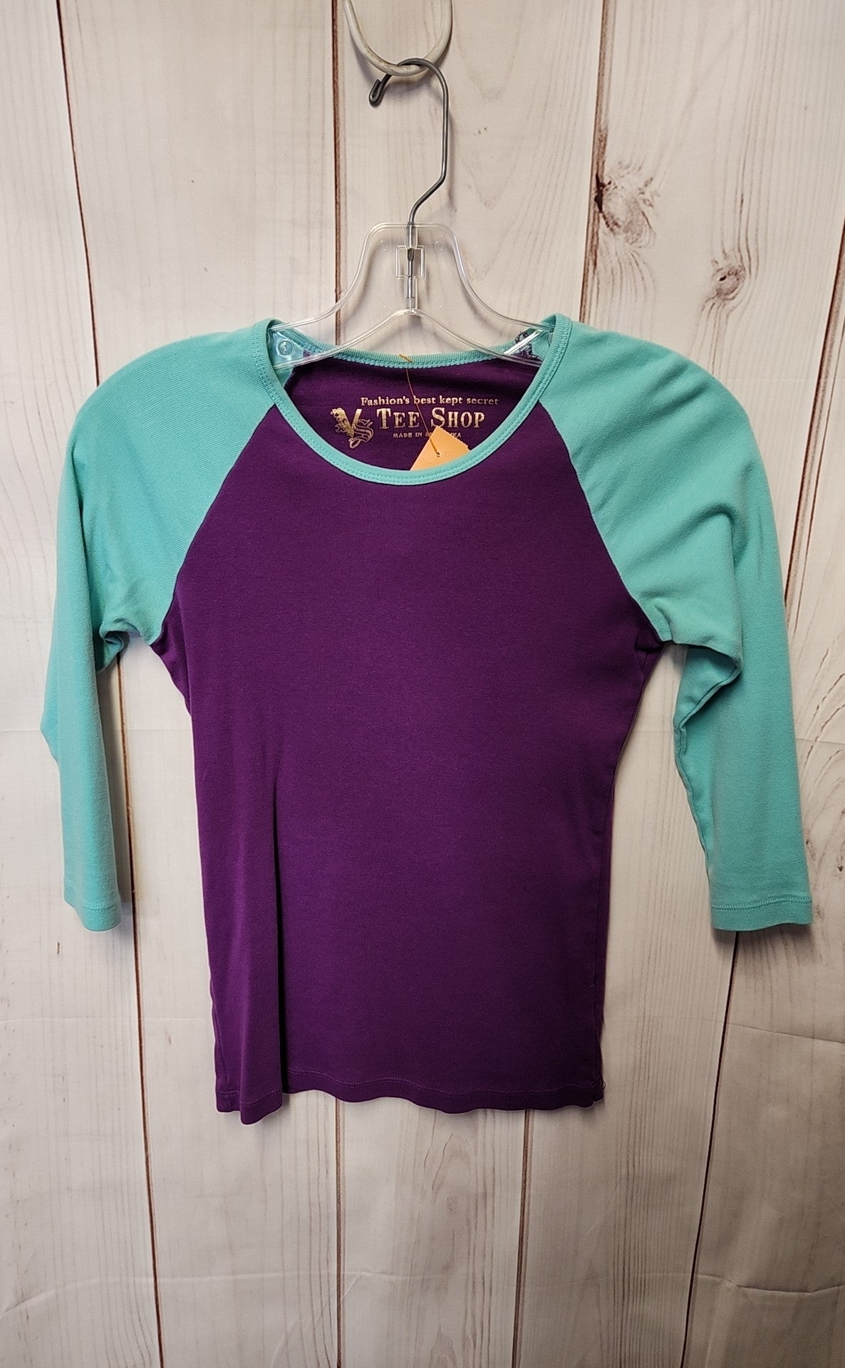 Tee Shop Women's Size S Purple 3/4 Sleeve Top