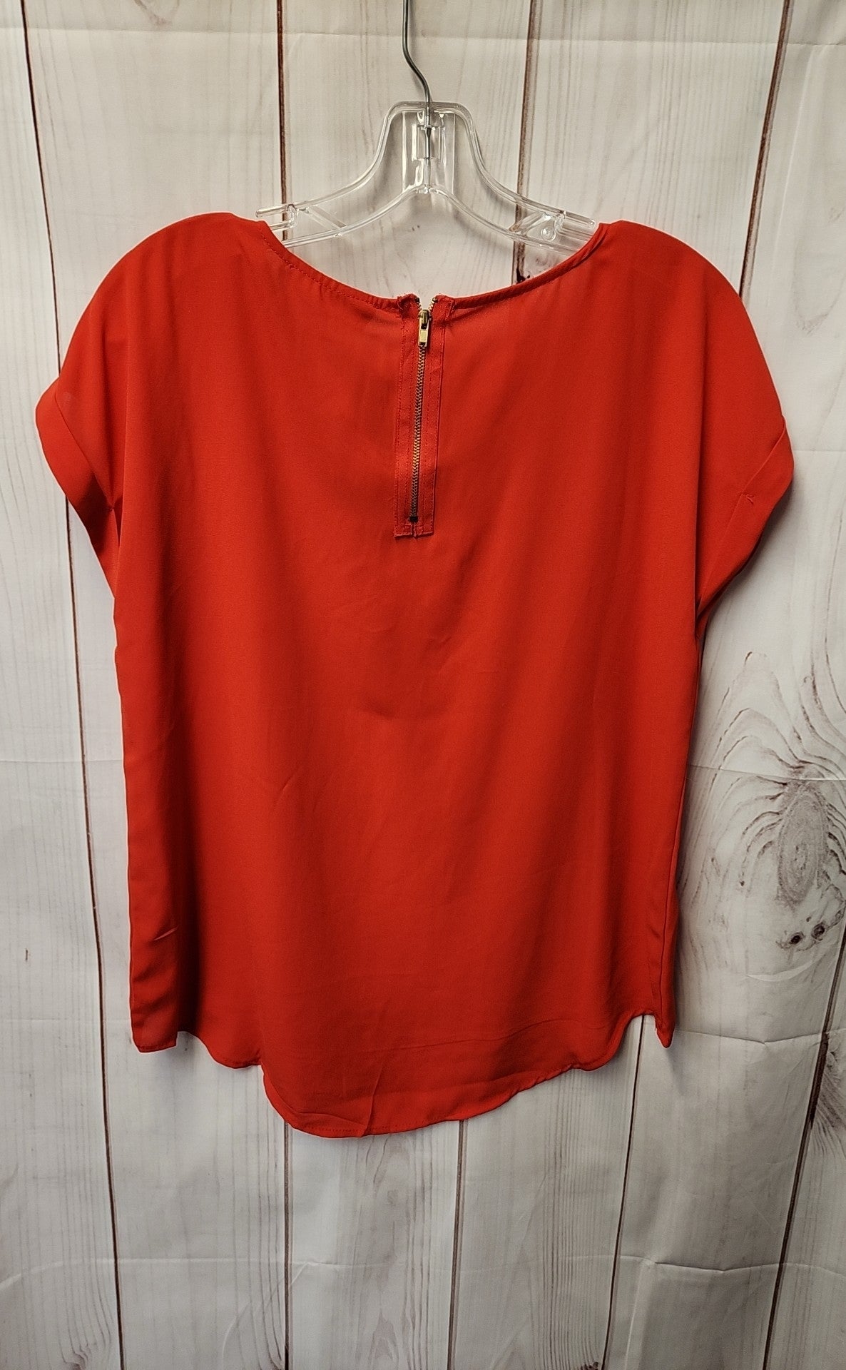 NWT Pink Rose Women's Size L Red Short Sleeve Top