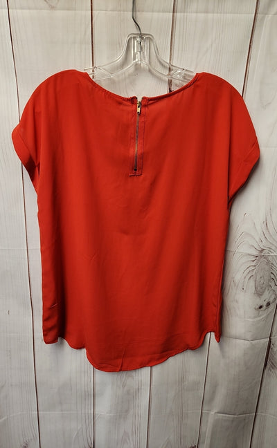 NWT Pink Rose Women's Size L Red Short Sleeve Top