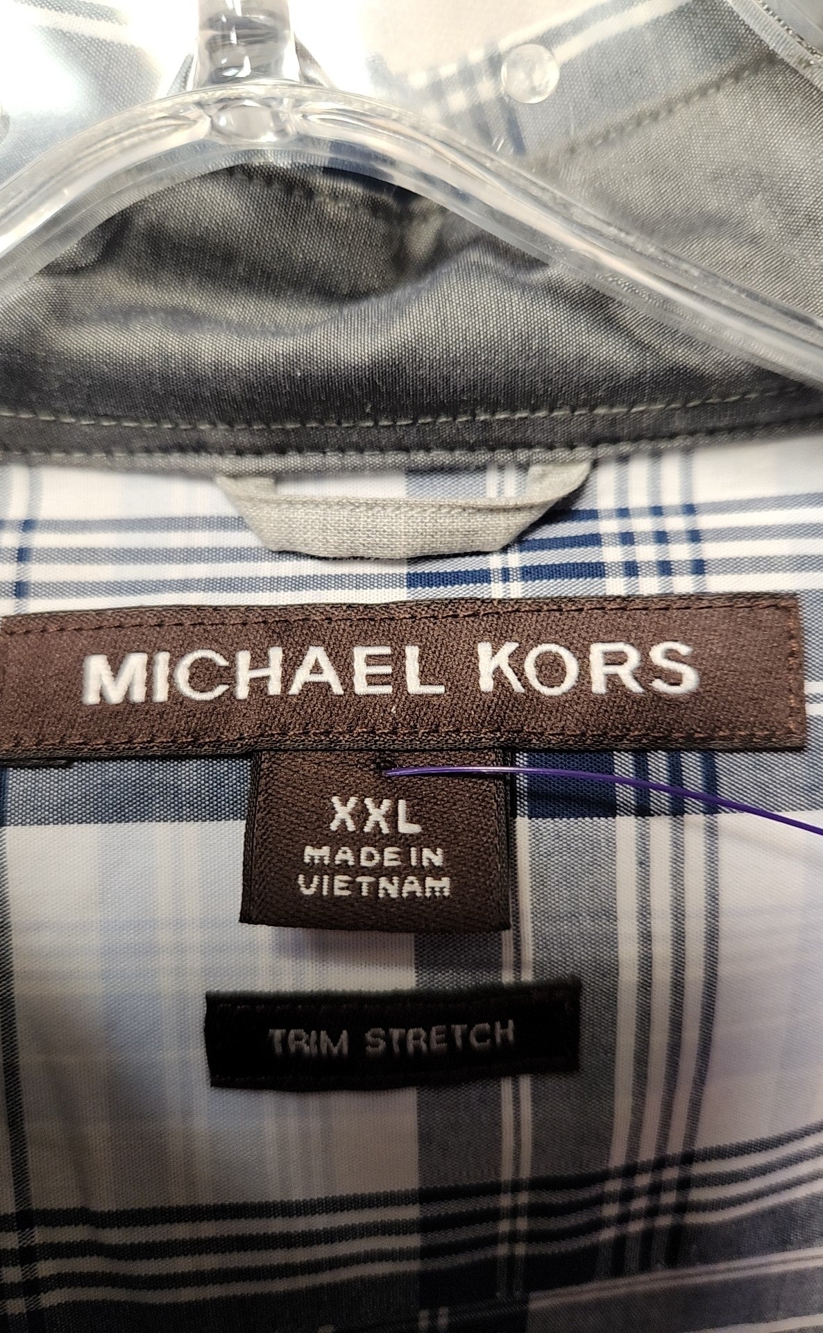 Michael Kors Men's Size XXL Blue Shirt