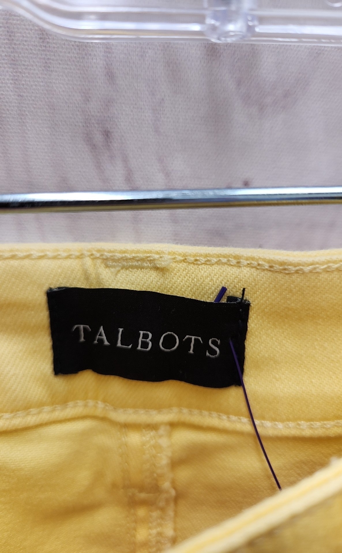 Talbots Women's Size 33 (15-16) Yellow Slim Ankle Jeans