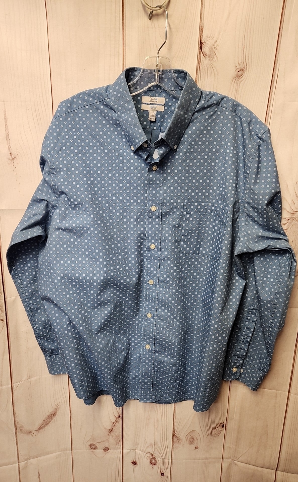 Croft & Barrow Men's Size XL Blue Shirt