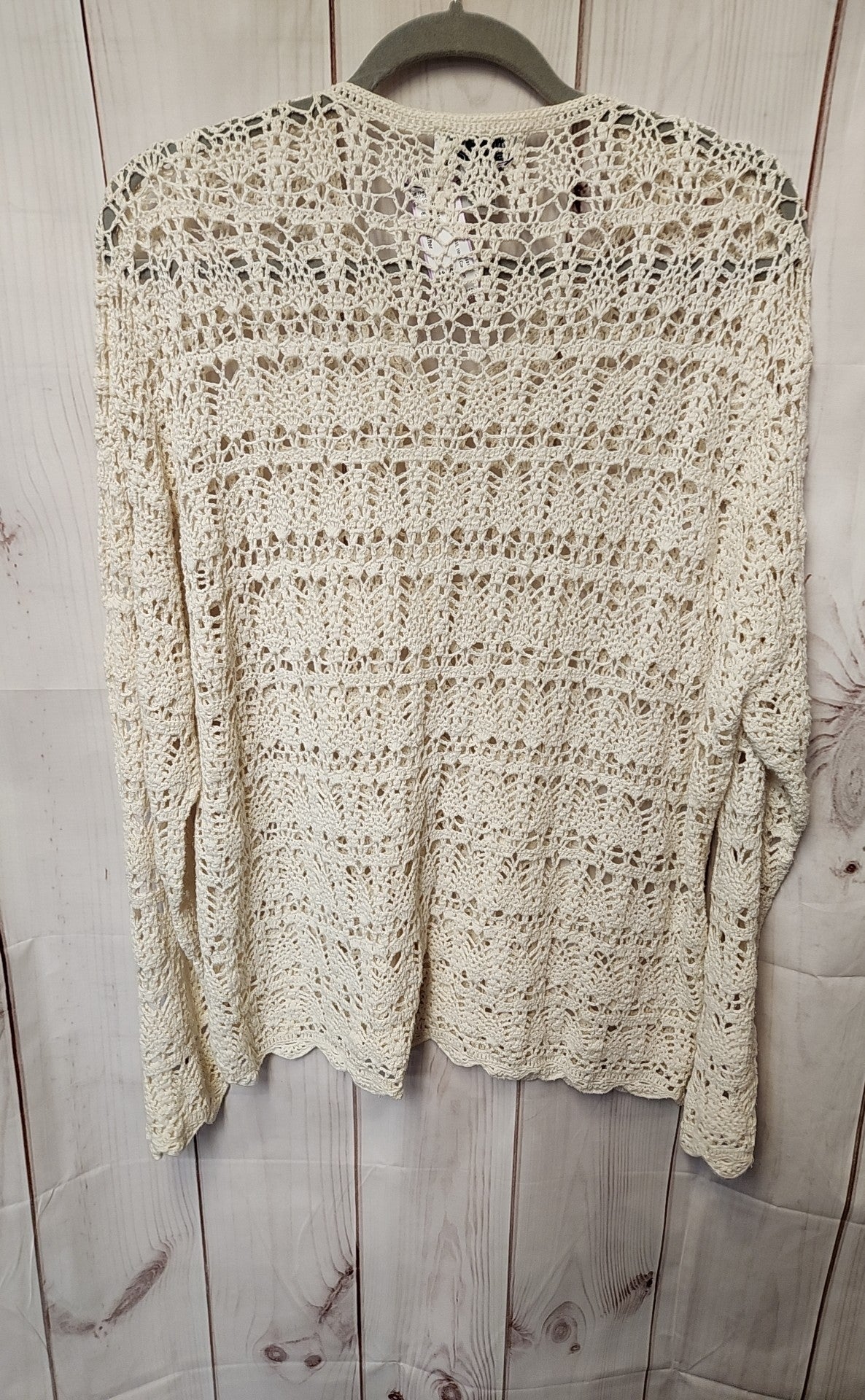 Chico's Women's Size M/L White Cardigan