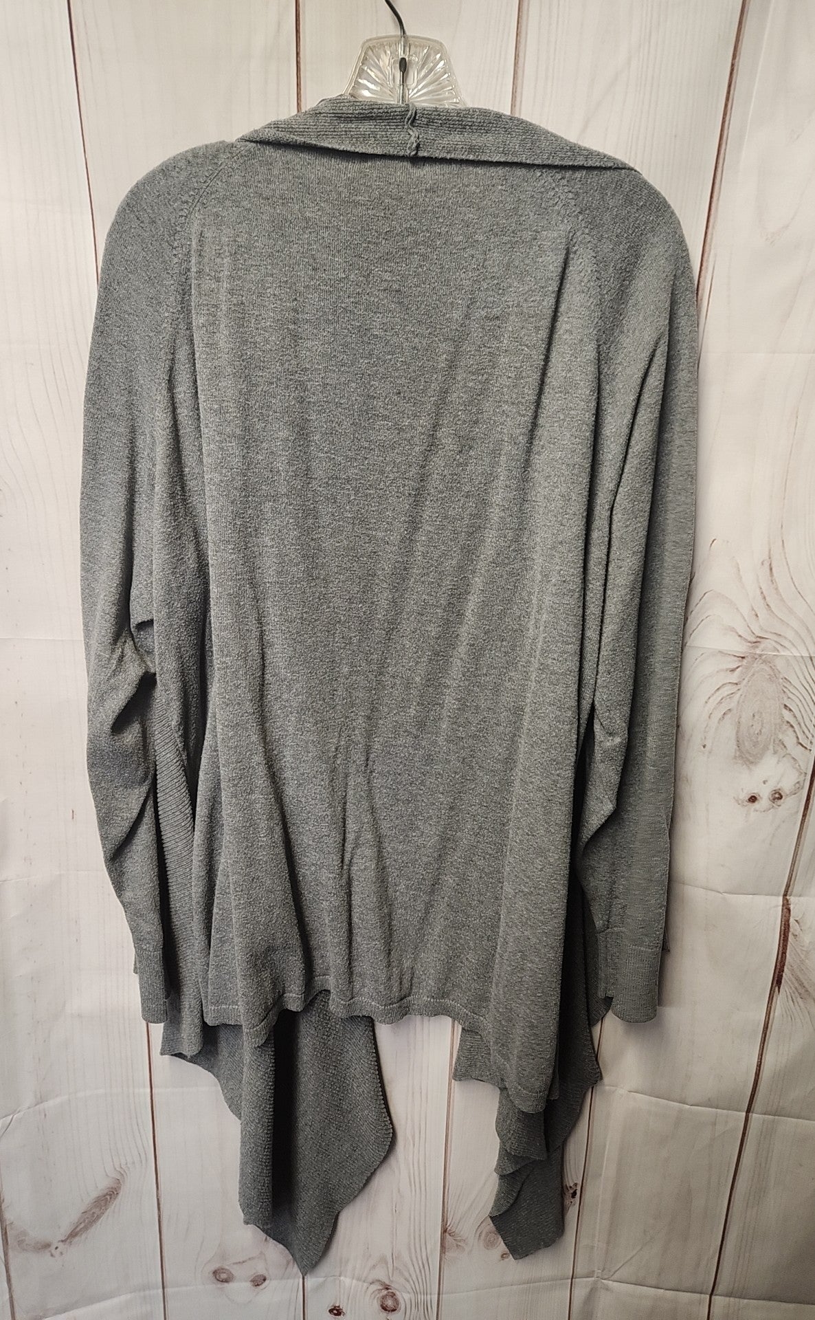 Ana Women's Size 3X Gray Cardigan