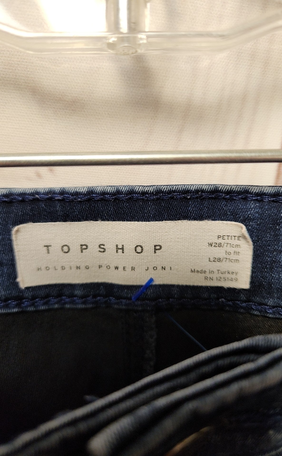 Topshop Women's Size 28 (5-6) Petite Blue Jeans