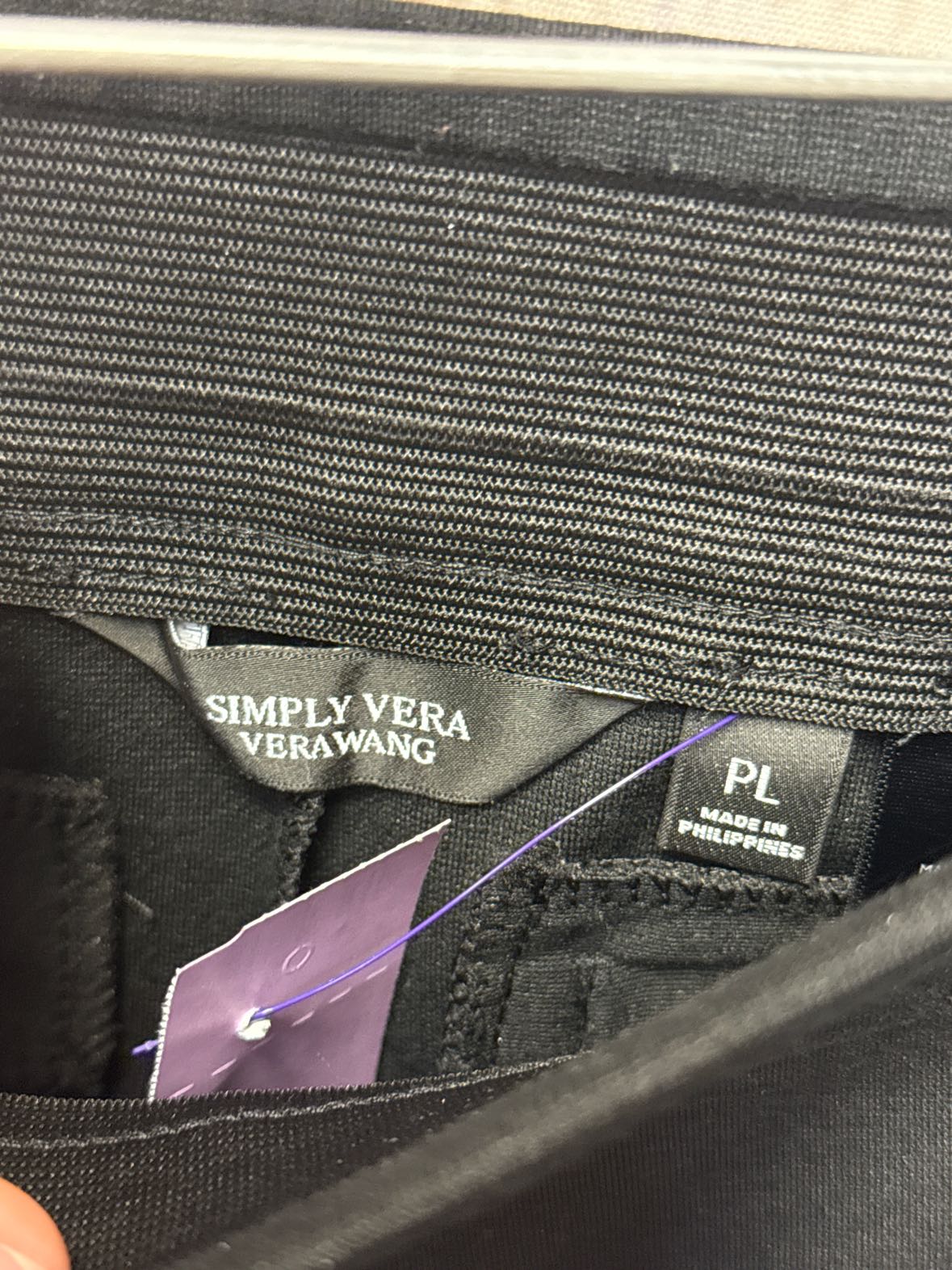 Simply Vera Women's Size L Petite Black Pants