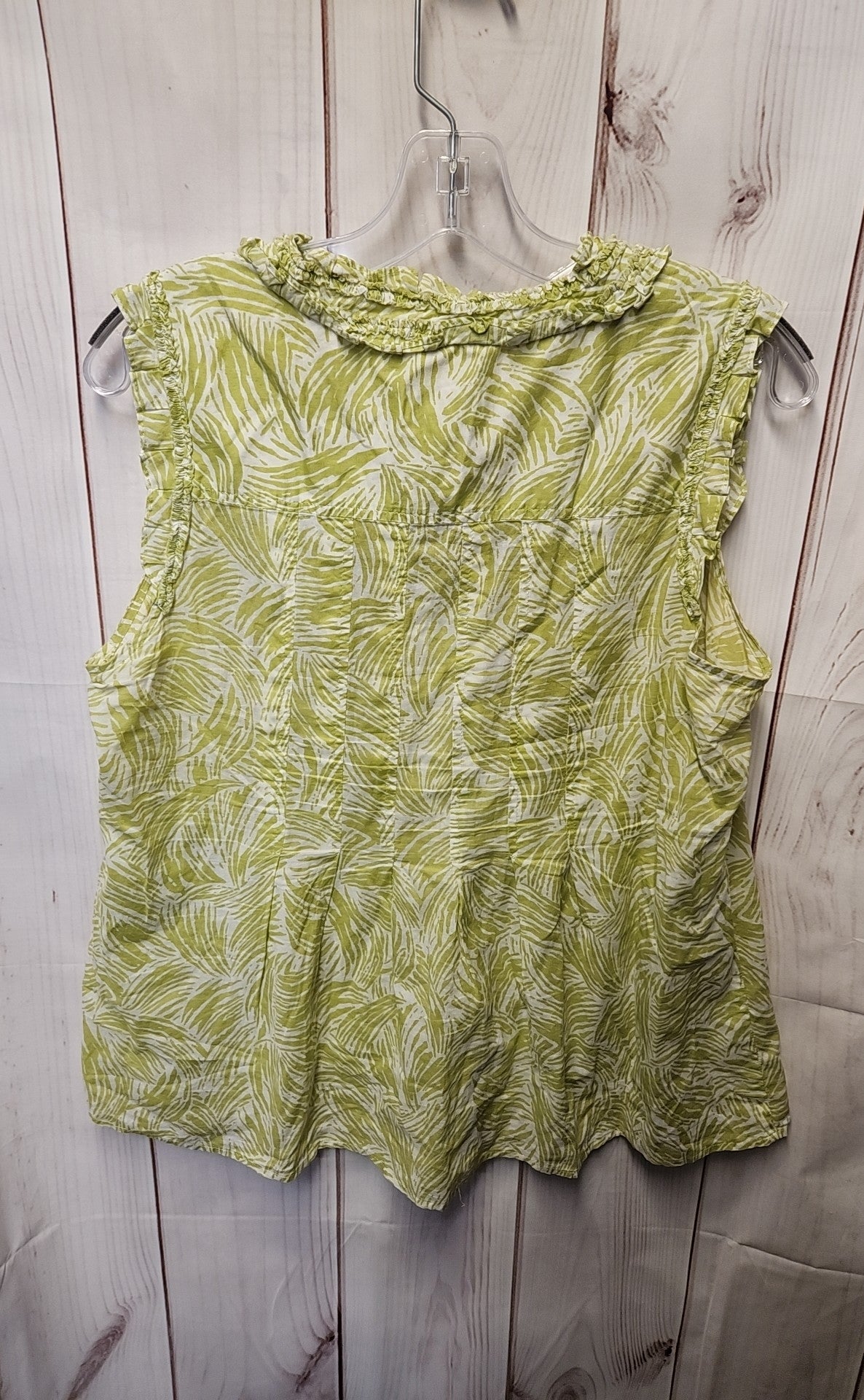 Loft Women's Size L Green Sleeveless Top