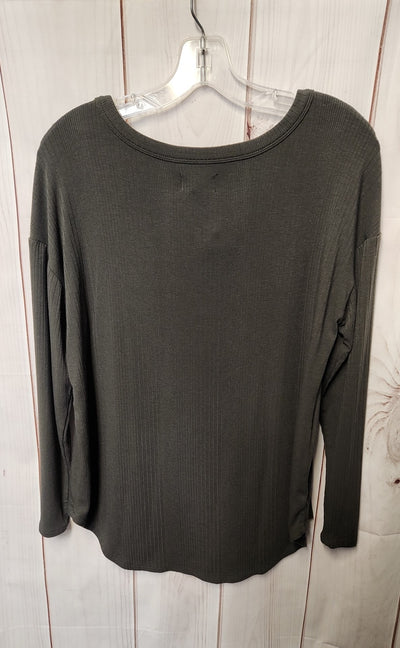 Lou & Grey Women's Size S Olive Green 3/4 Sleeve Top