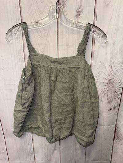 Cynthia Rowley Women's Size S Olive Green Linen Sleeveless Top