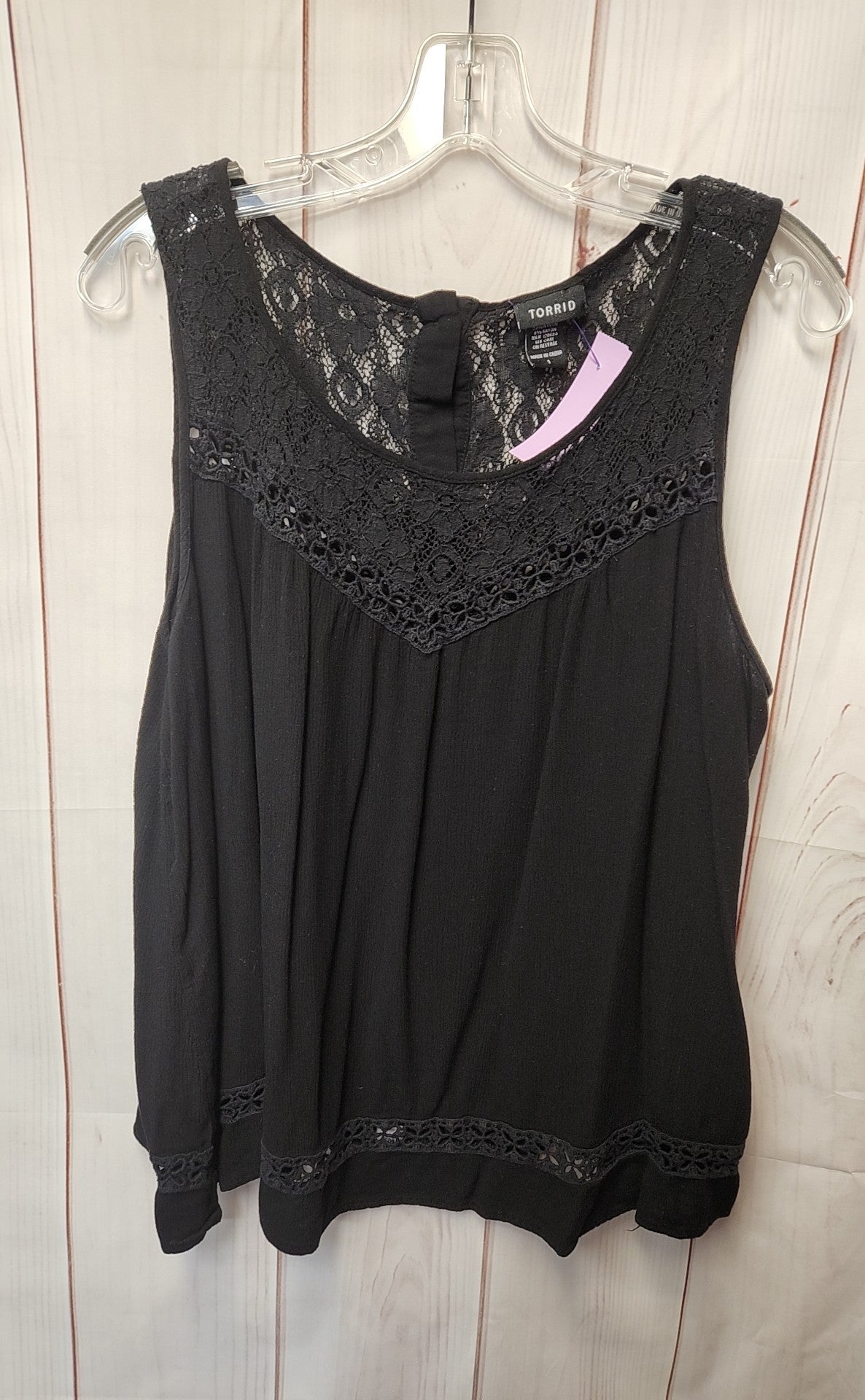 Torrid Women's Size 1X Black Sleeveless Top