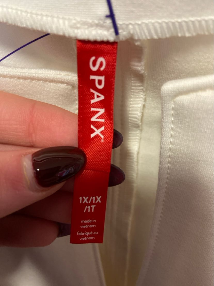 Spanx Women's Size 1X White Sleeveless Top NWT