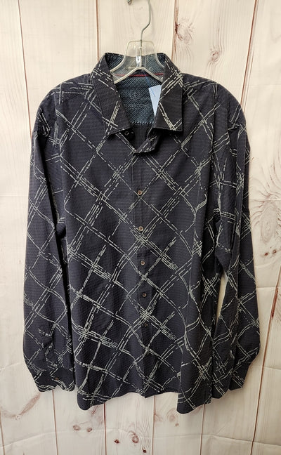 Bugatchi Men's Size XL Gray Shirt