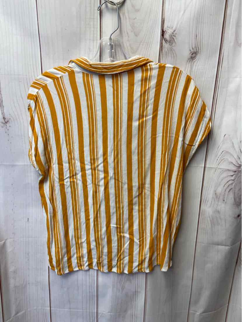 Springfield Women's Size 40 = M Yellow Short Sleeve Top