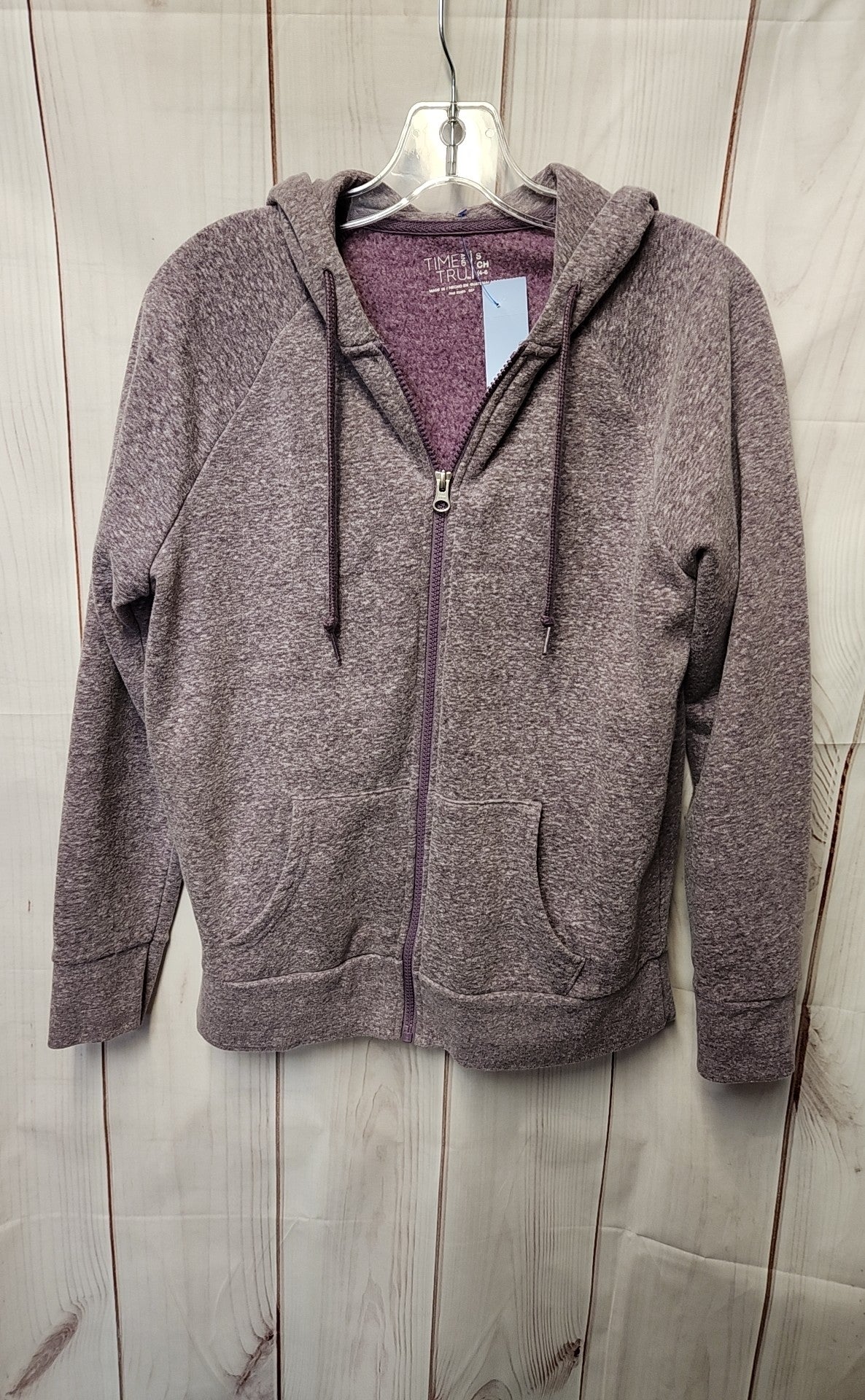 Time and Tru Women's Size S Purple Full Zip Hoodie