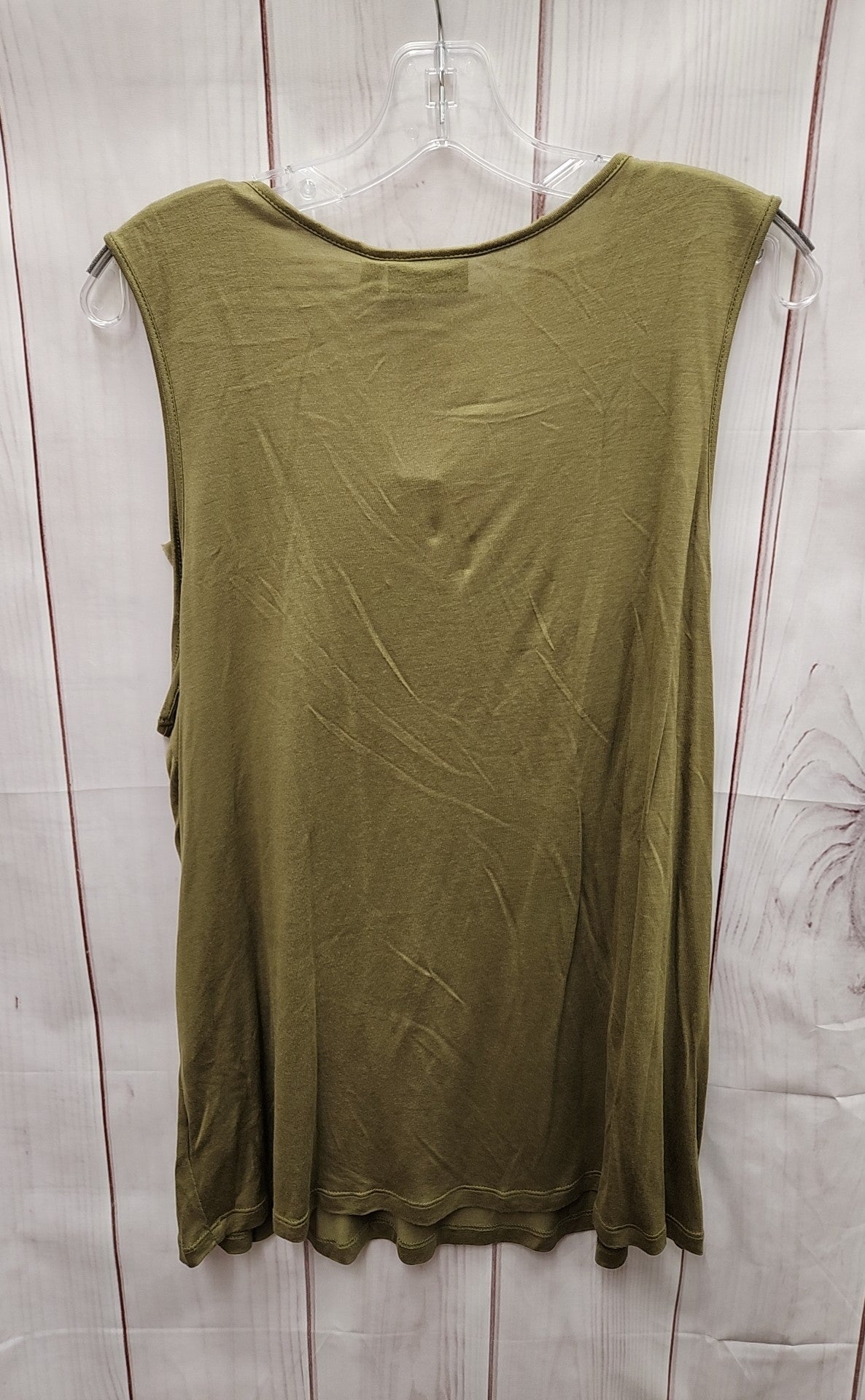 Apt 9 Women's Size 1X Olive Green Sleeveless Top