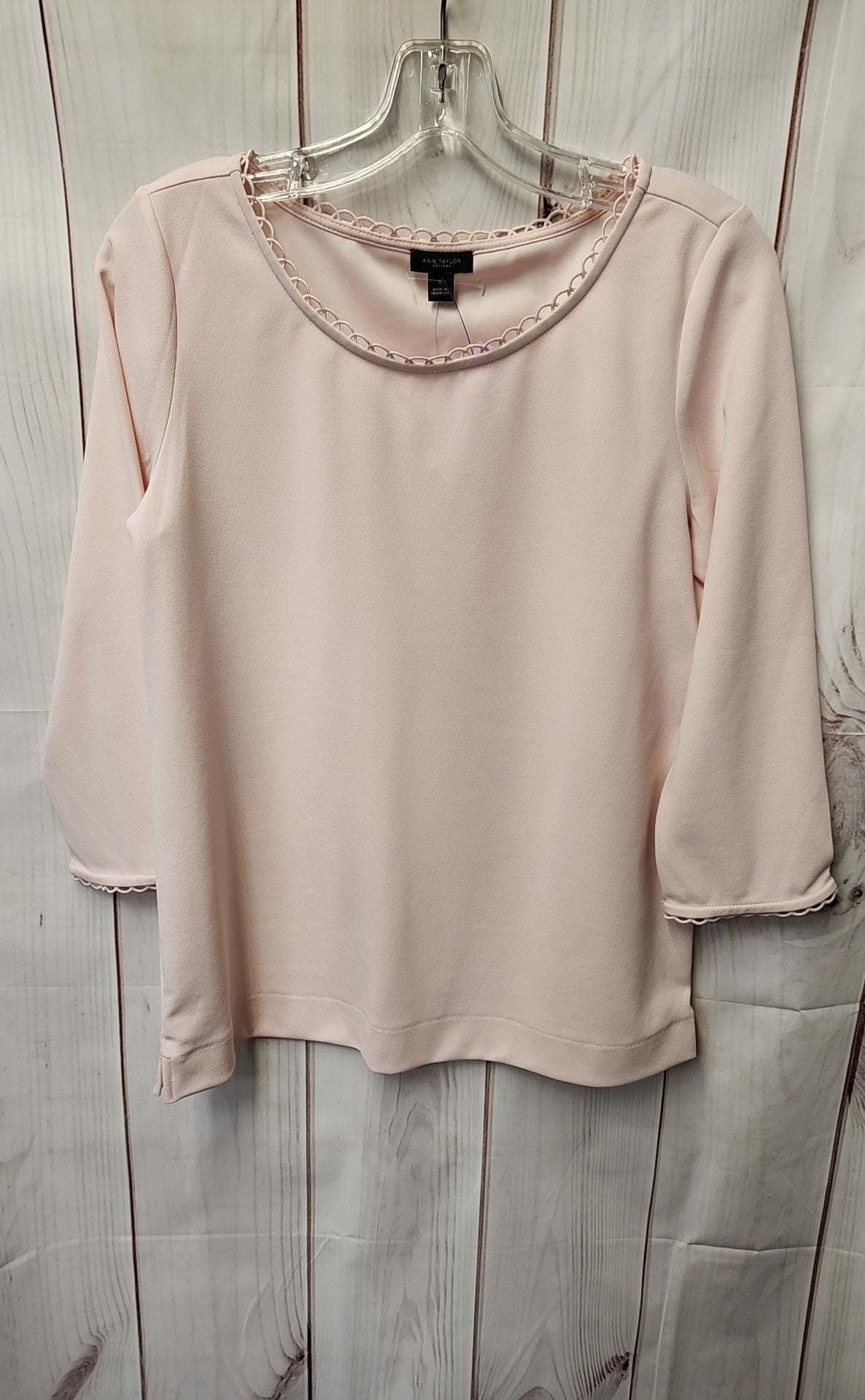 Ann Taylor Women's Size S Pink 3/4 Sleeve Top