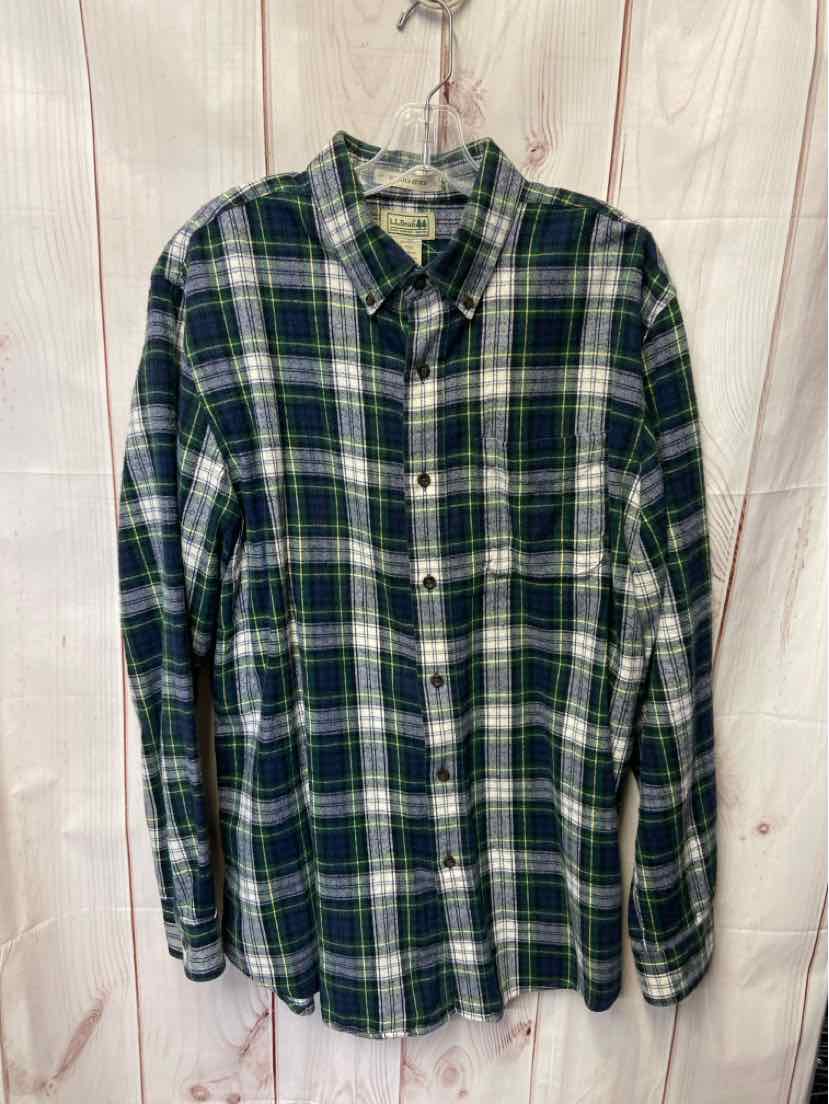 LL Bean Men's Size L Green Shirt