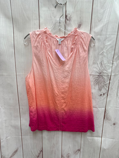 Time and Tru Women's Size XL Pink Sleeveless Top