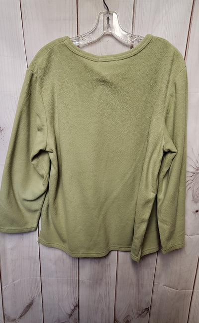 Vanity Fair Women's Size XL Green Sweatshirt