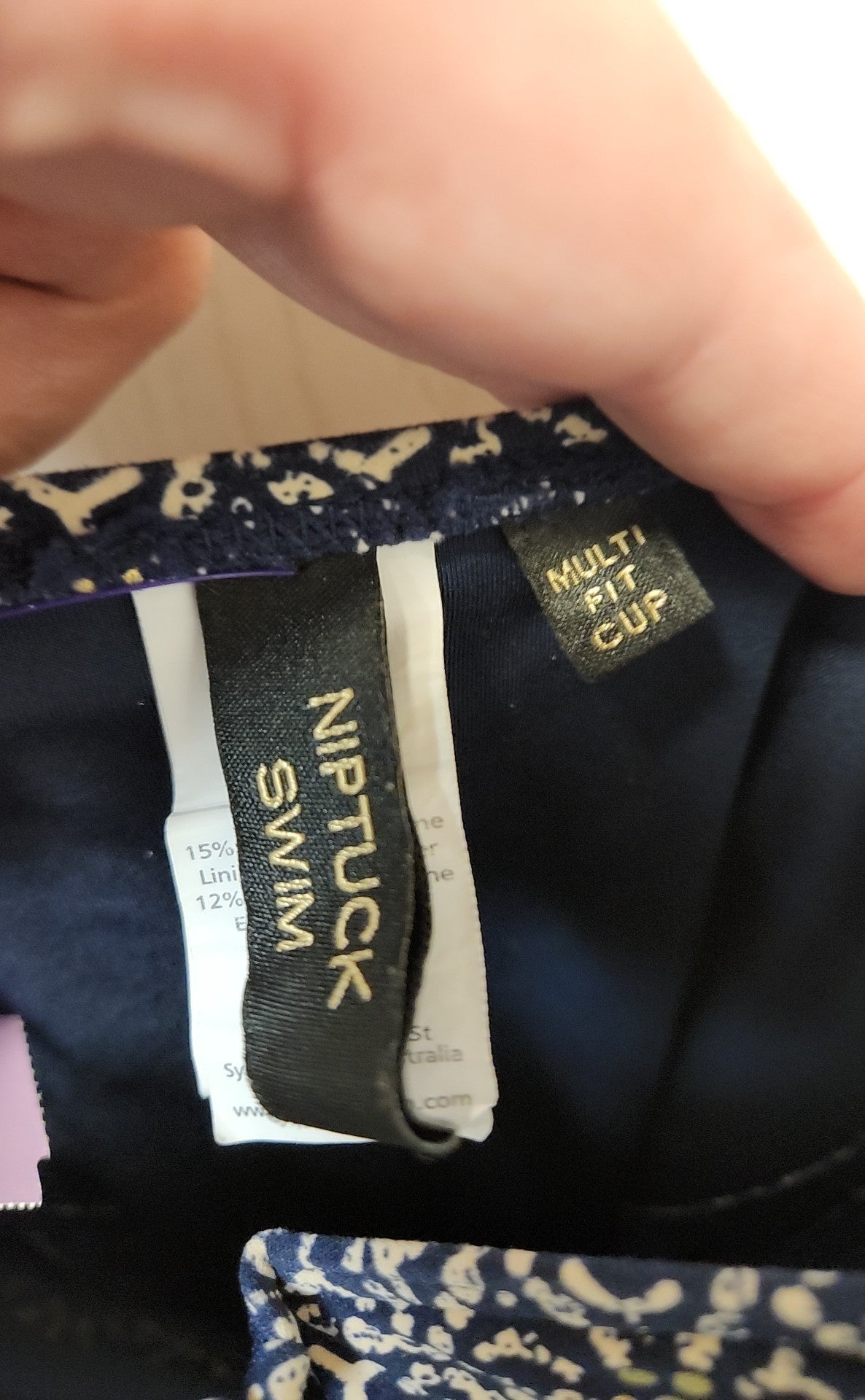 Niptuck Women's Size 4 Navy Swimsuit