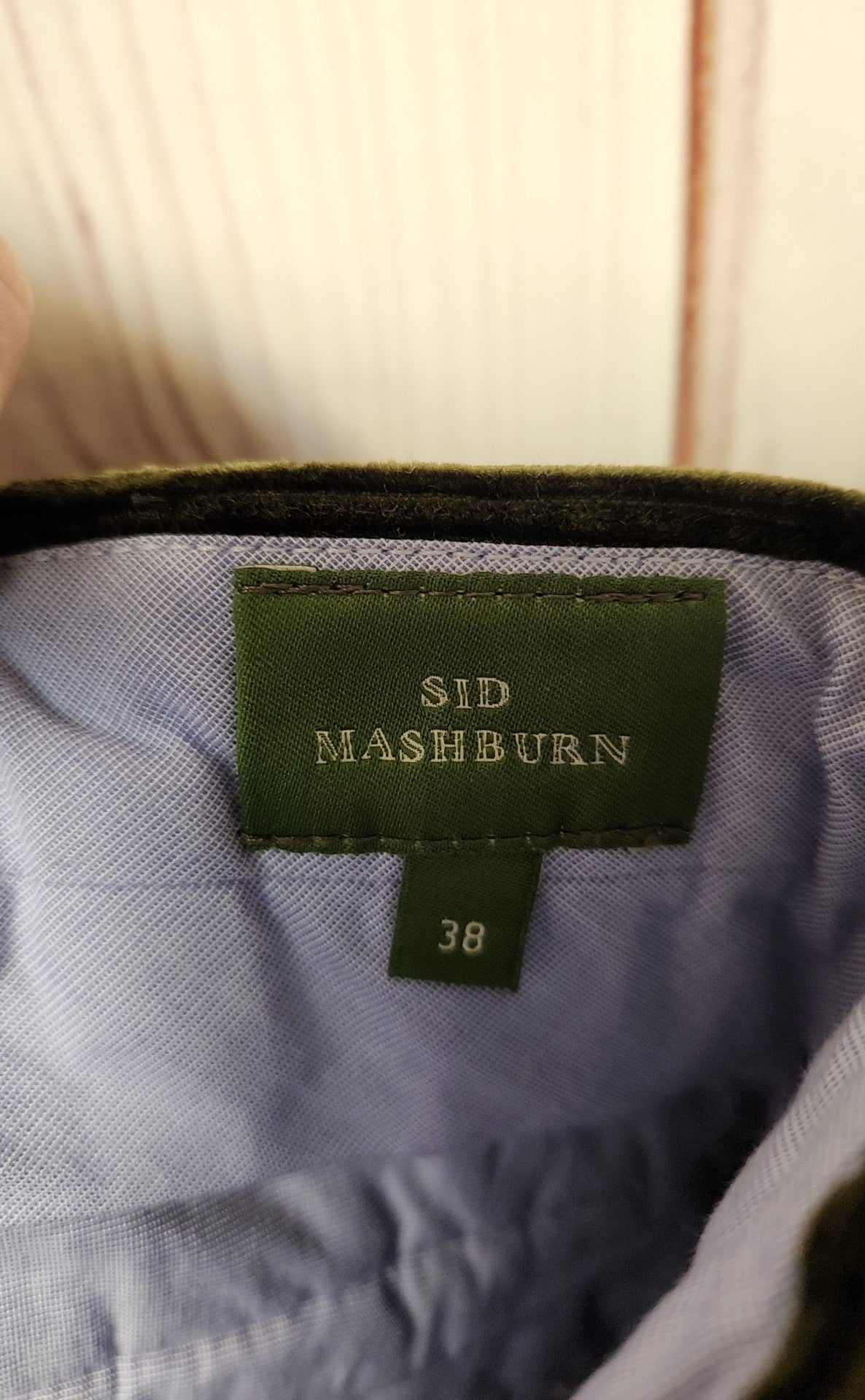 Sid Mashburn Men's Size 38 Olive Green Pants