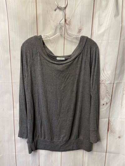 Cherish Women's Size L Gray Long Sleeve Top