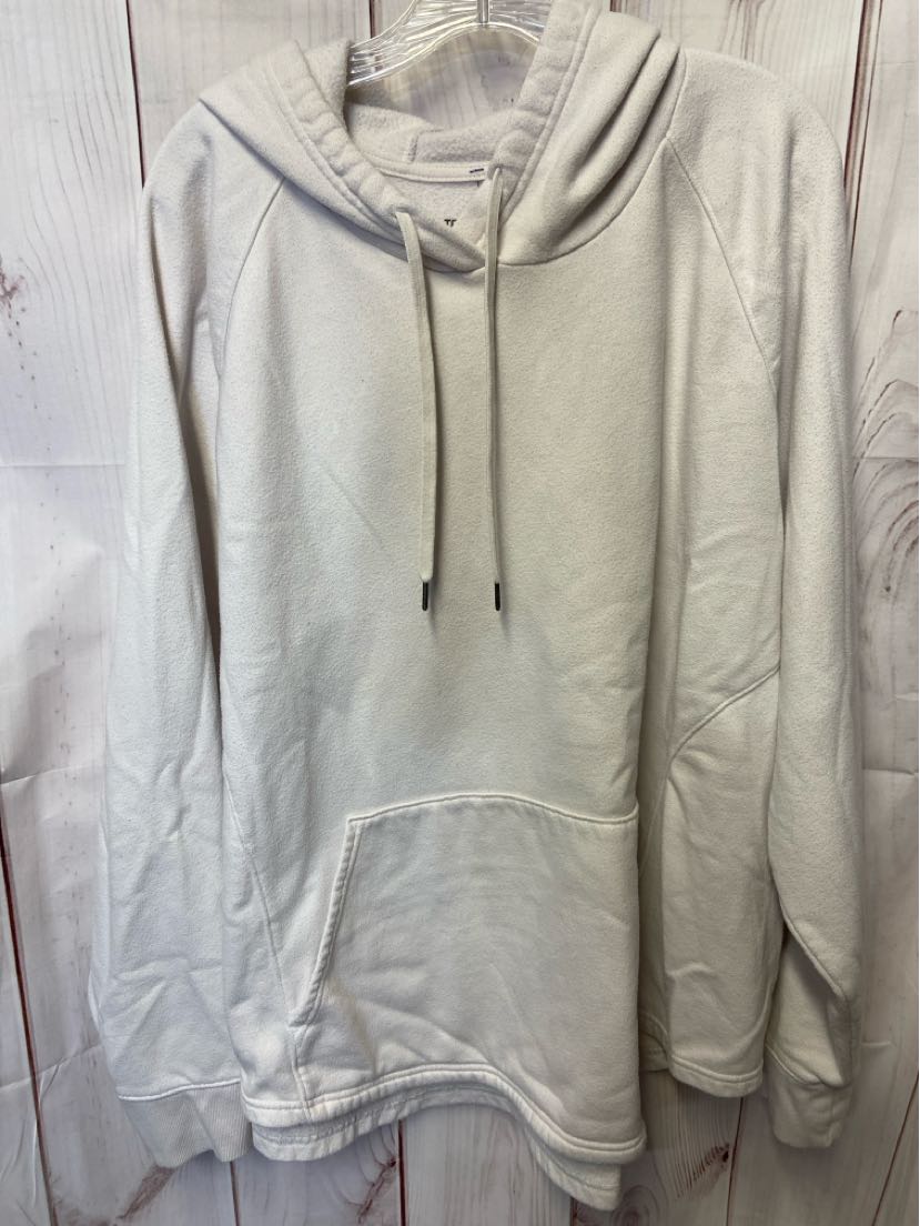 Tek Gear Women's Size 4X White Hoodie Sweatshirt