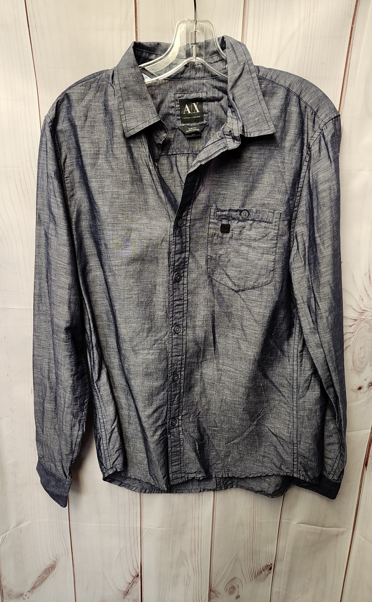 Armani Exchange Men's Size M Blue Shirt