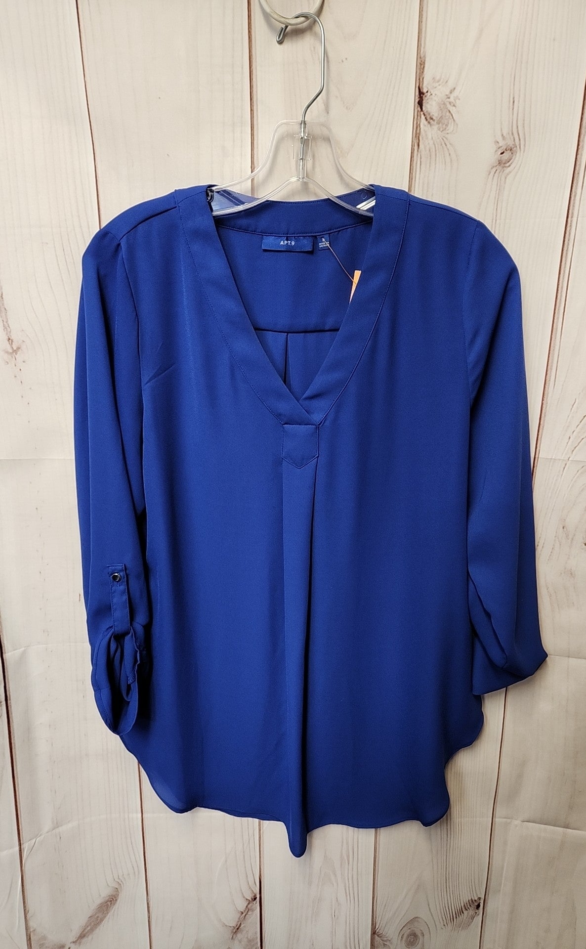 Apt 9 Women's Size S Blue Long Sleeve Top