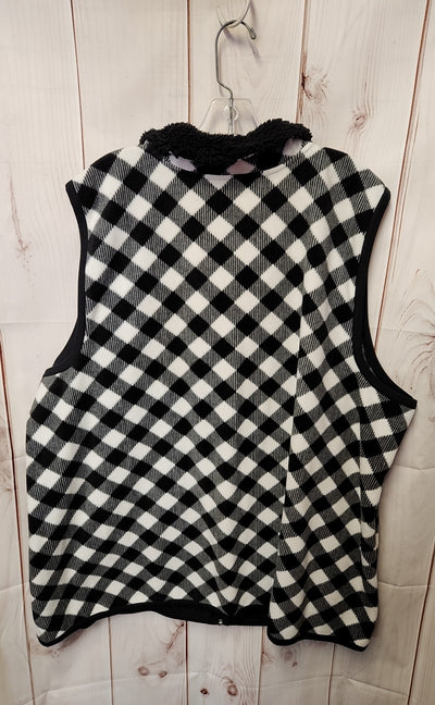 Catherines Women's Size 3X Black & White Vest