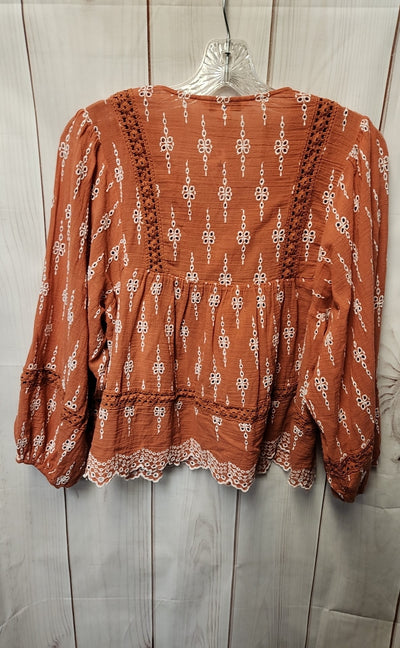 American Eagle Women's Size XS Brown Long Sleeve Top