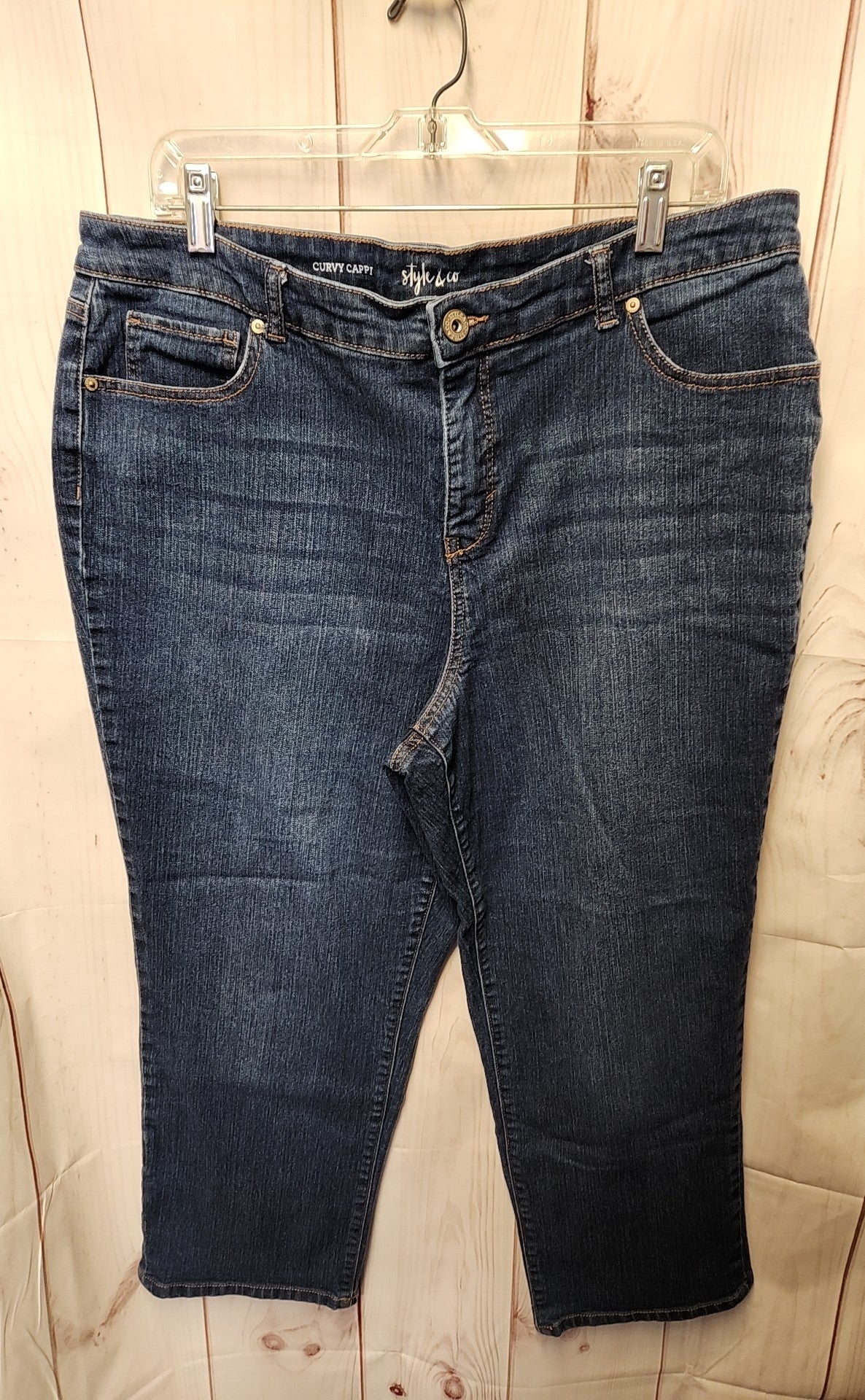 Style & Co Women's Size 33 (15-16) Blue Jeans Curvy Cappi