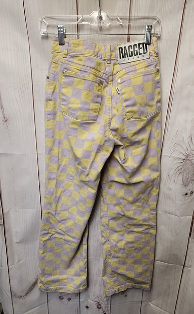 The Ragged Priest Women's Size 24 (00) Pink & Yellow Checkered Jeans